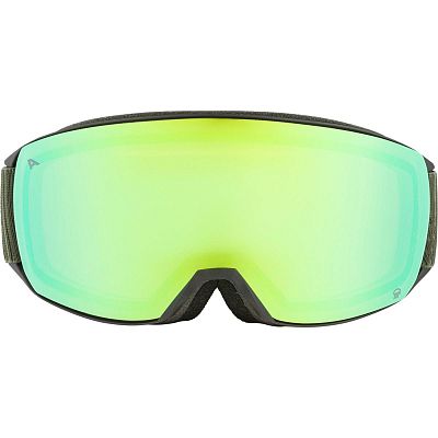 Превью Горнолыжная маска Маска горнолыжная ALPINA Nakiska Q Black/Olive Matt/Green (A7278832)